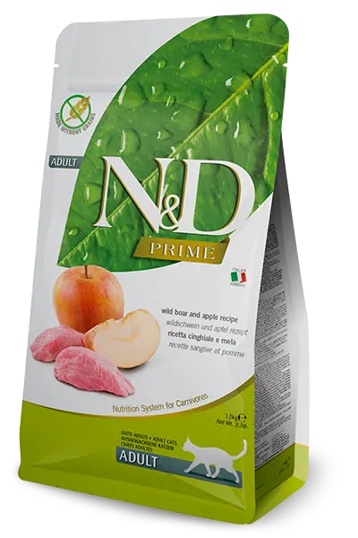 Farmina N&D cat PRIME (GF) adult, boar & apple 1,5 kg