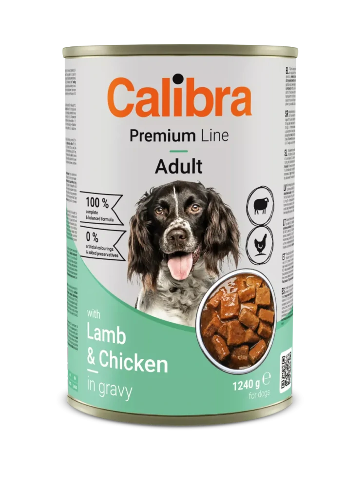 Calibra Dog Premium konzerva with Lamb&Chicken 1240g