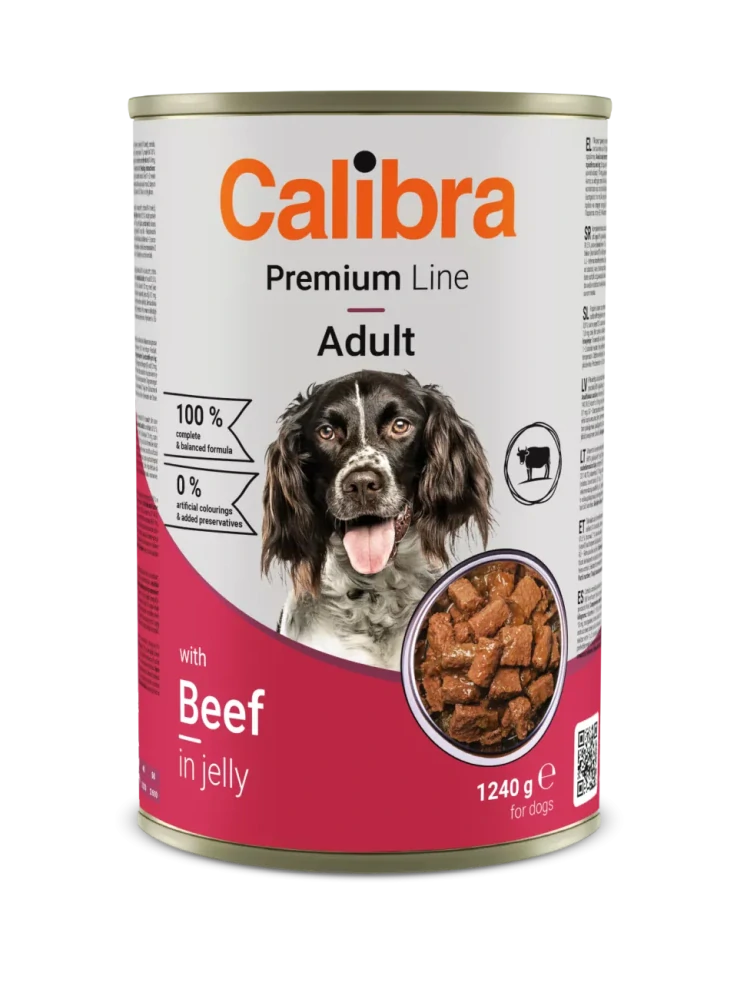 Calibra Dog Premium konzerva with Beef 1240g