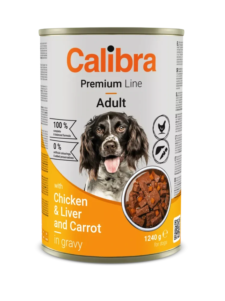 Calibra Dog Premium konzerva with Chicken&Liver 1240g