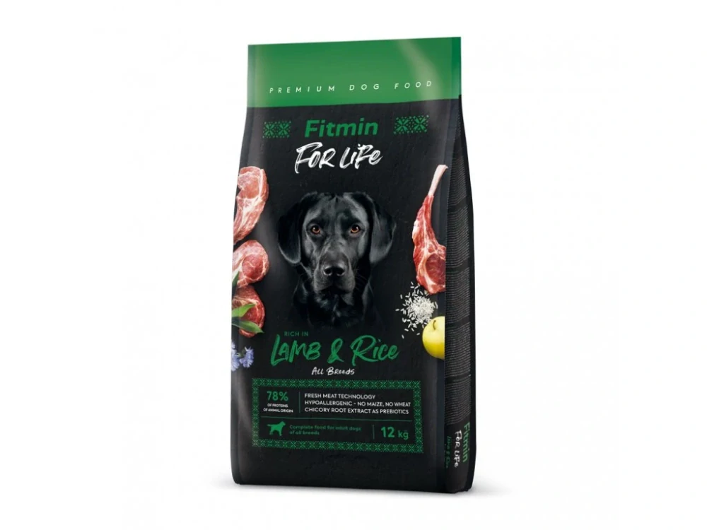 FITMIN DOG FOR LIFE LAMB&RICE 12 kg