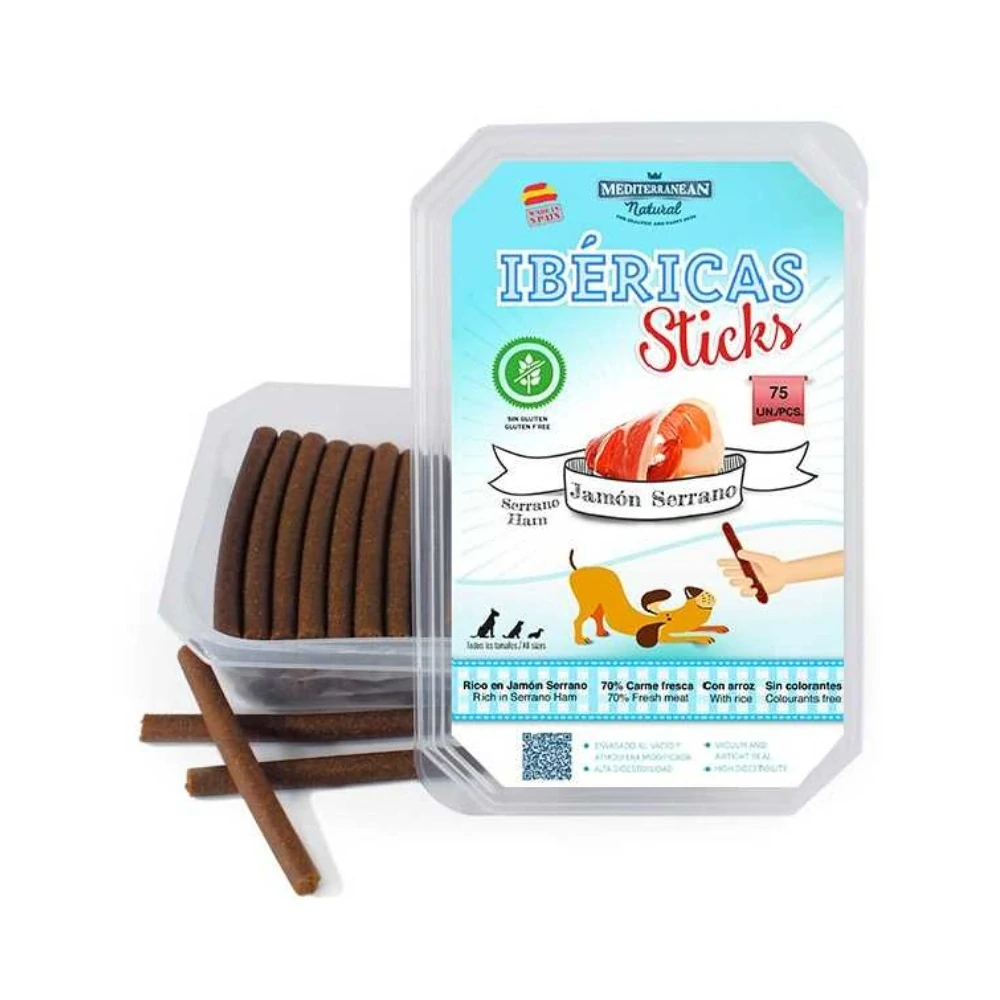 Ibéricas Sticks Dog Snack Serrano Ham 800g (75 ks)