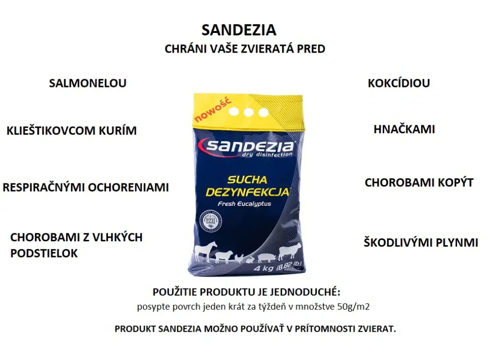 SANDEZIA suchá dezinfekcia 4kg