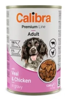 Calibra Dog Premium konzerva with Veal&Chicken 1240g