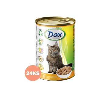 Dax Mačka Konzerva - Hydina kúsky v omáčke 24x415g